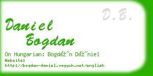 daniel bogdan business card